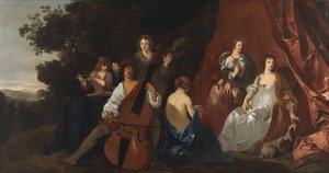 コンサート（レリーとその家族）1640-49 作： Peter Lely